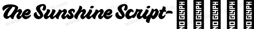 The Sunshine Script字体转换